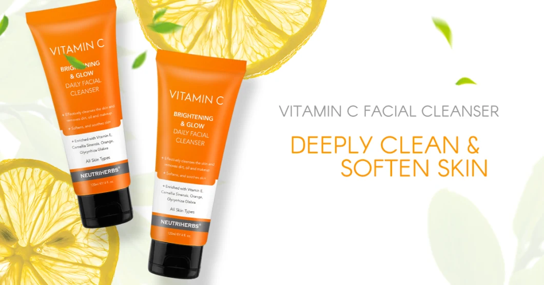 Wholesale Skin Care Organic Deep Refreshed Cleanser for Oily Skin Vitamin C Facial Foam