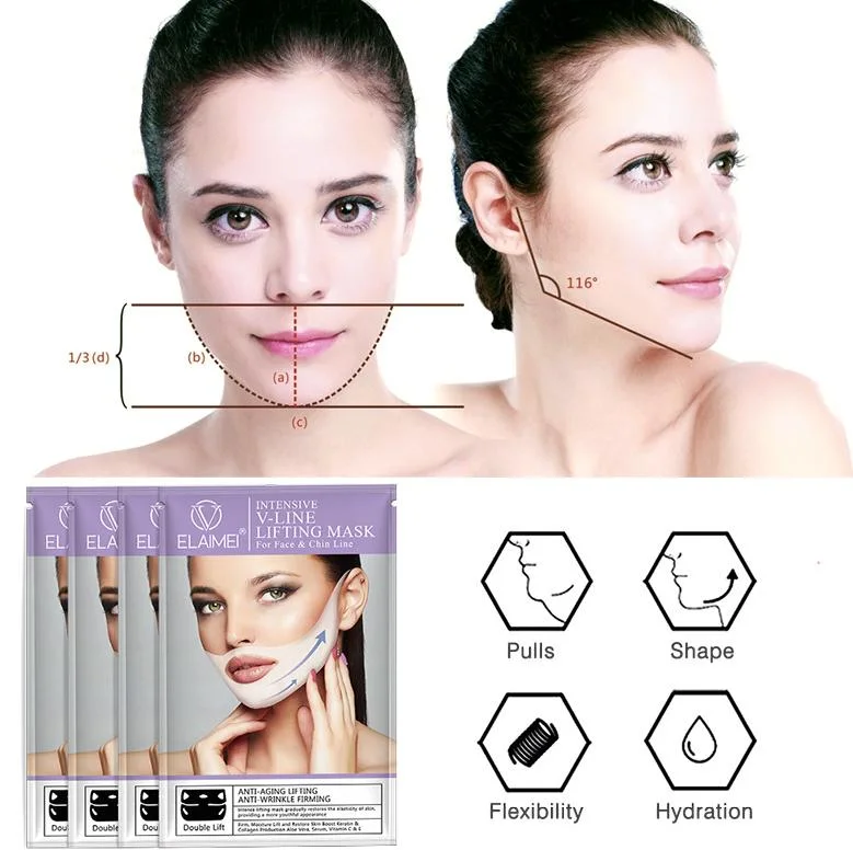 Wholesale Private Label Anti-Aging Face Skin Care Whitening Cream Intensive V-Line Lifting Facial Mask