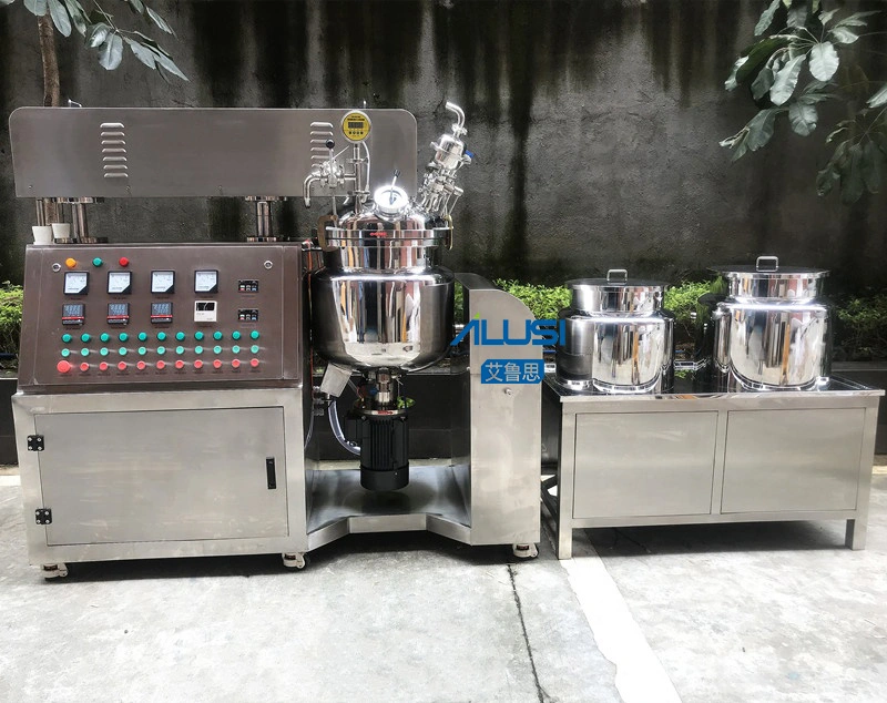 Vacuum Cream Manufacturing Skin Care Making Machine Vacuum Mixing Equipment Tilted Pot Cream Lotion Mixer