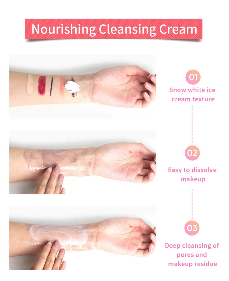 Facial Smoothing Moisturizing and Nourishing Discharge Makeup Remover Cream