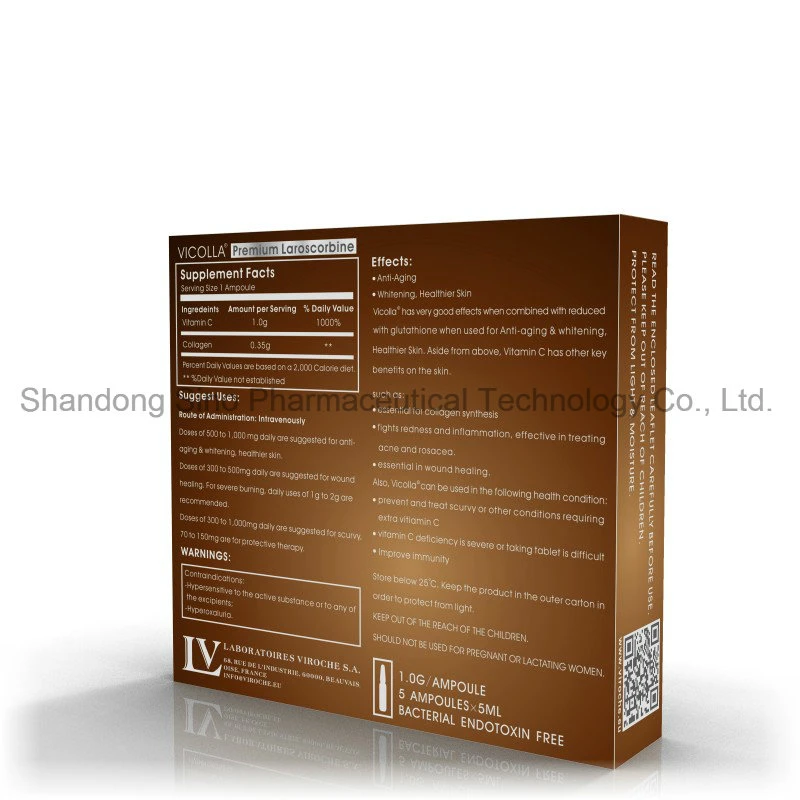 OEM Vicolla Anti-Aging Vitamin C and Collagen Injection 1.0g