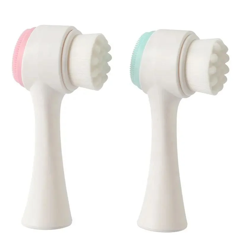 Standing Multi Function Double-Sided Facial Silicone Face Cleaning Brush