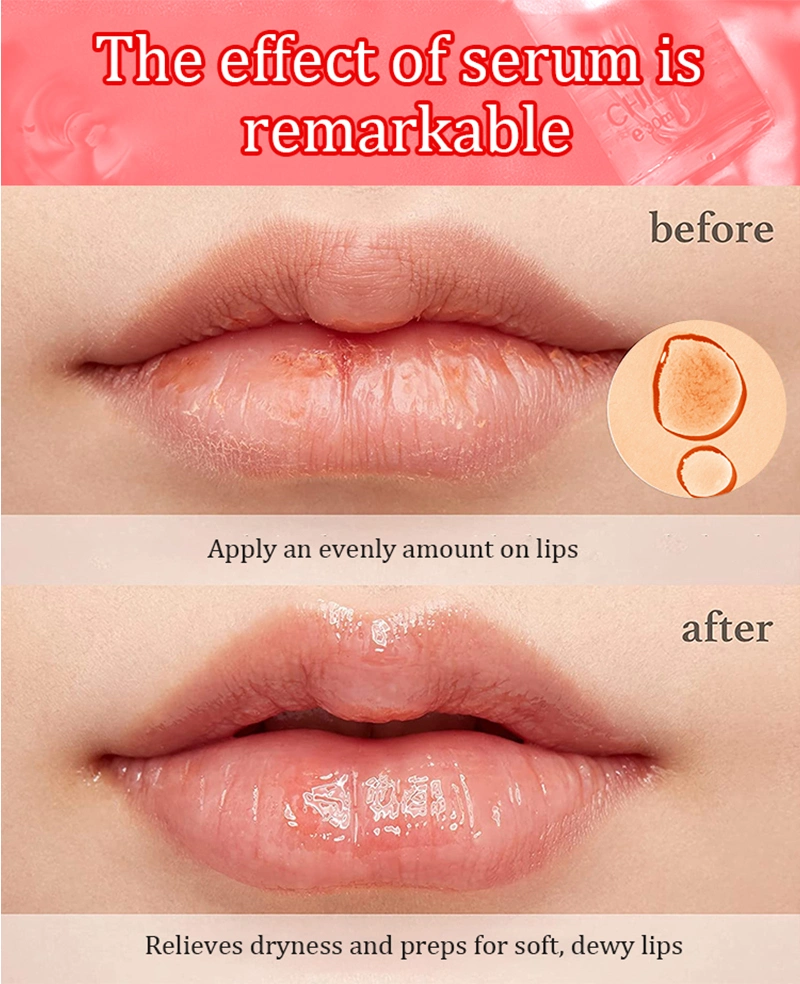 Custom Logo Nature Wholesale Lip Serum Hydrating Brightening Smoothing Lip Serum