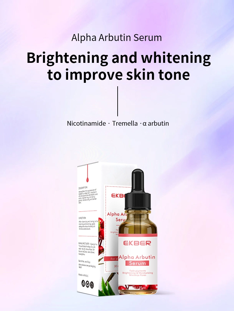 Bulk Whitening Moisturizing Anti Aging Firming Skin Care Arbutin Vitamin C Hyaluronic Acid Serum Wholesale 30ml