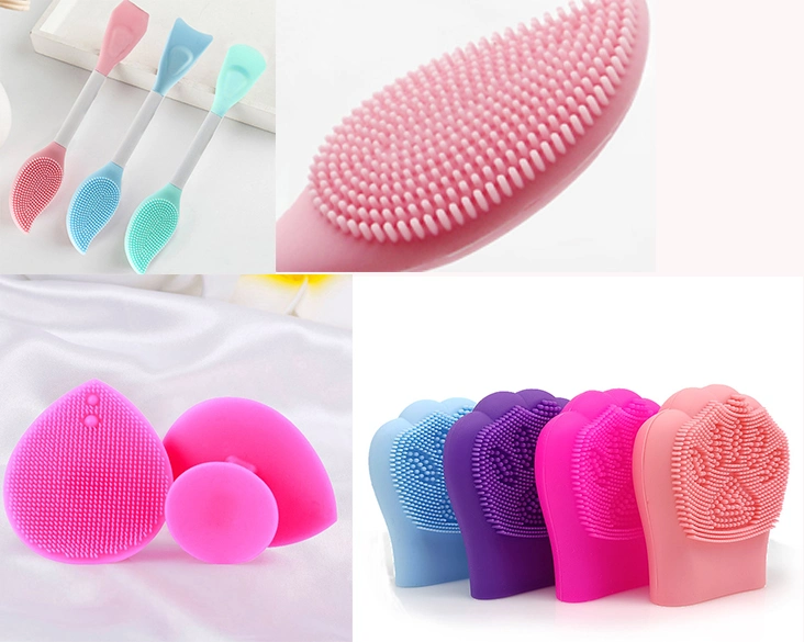 Makeup Tools Manual Facial Cleansing Brush Cleansing Brush Set with Beauty Makeup Sponge Blender