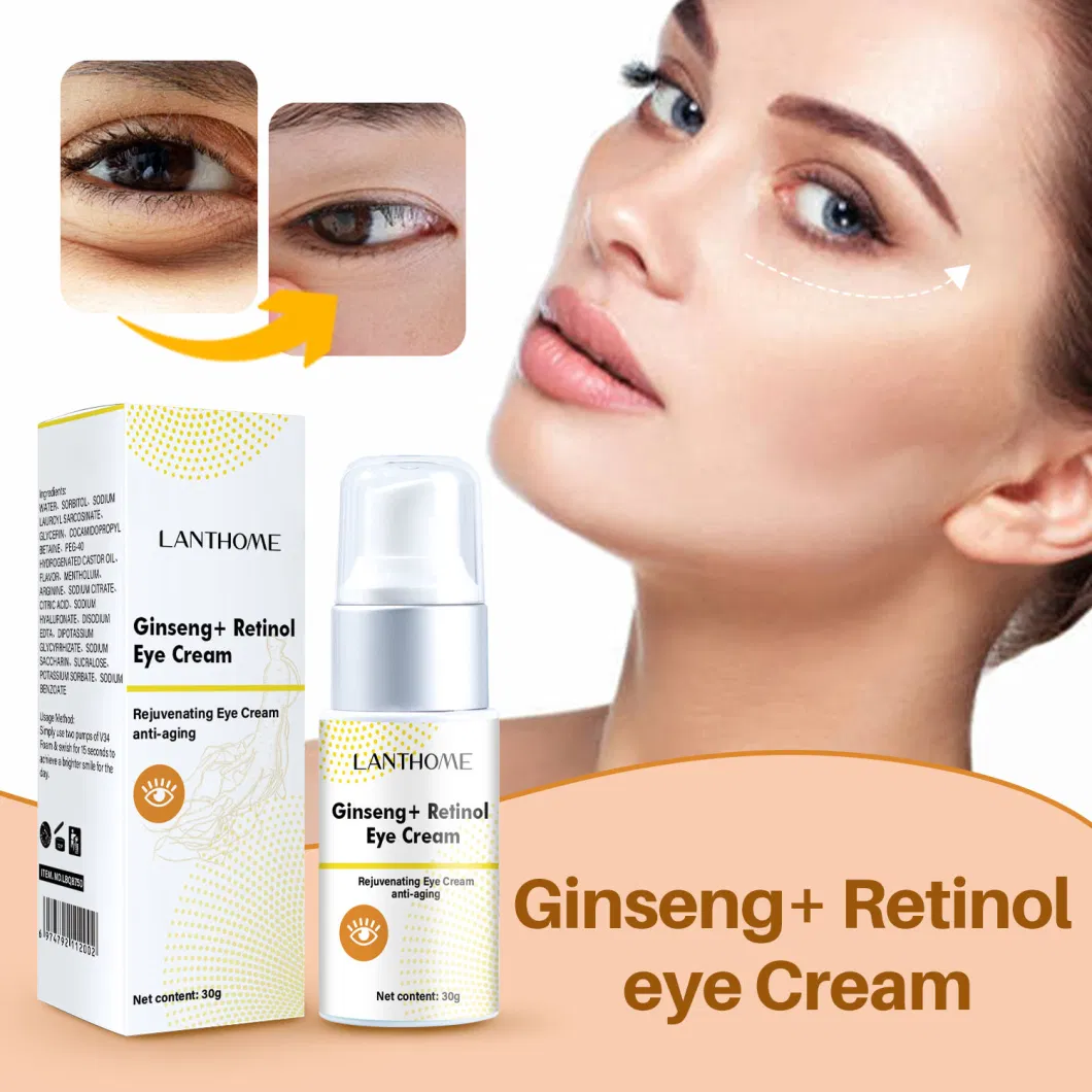 Anti Aging Wrinkle Moisturizing Lifting Ginseng Retinol Eye Cream