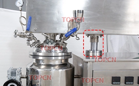 Mini Capacity Vacuum Hydraulic Lifting Laboratory Mixer Emulsifier Machine