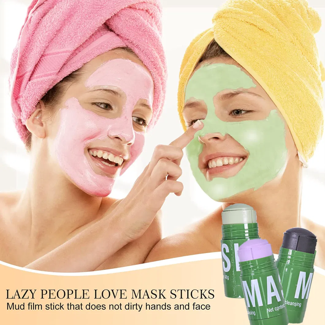 OEM High Quality Facial Clear Original Deep Cleaning Clay Facial Mask Green Tea Mud Mask Stick