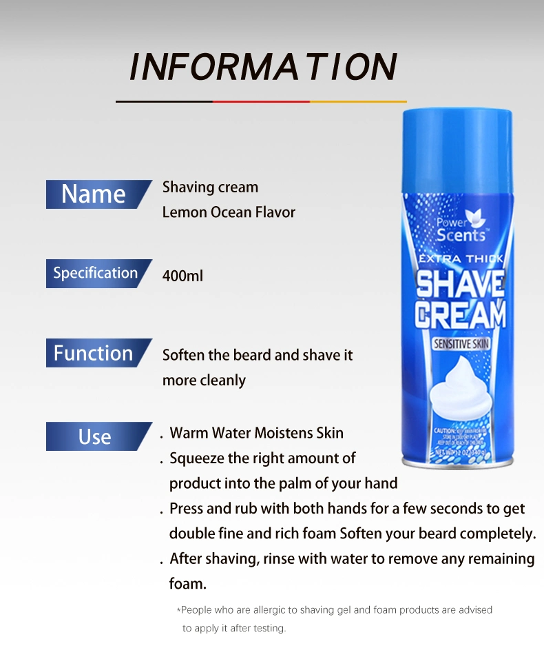 Premium Shaving Foam Suitable for Sensitive Skin Face Care