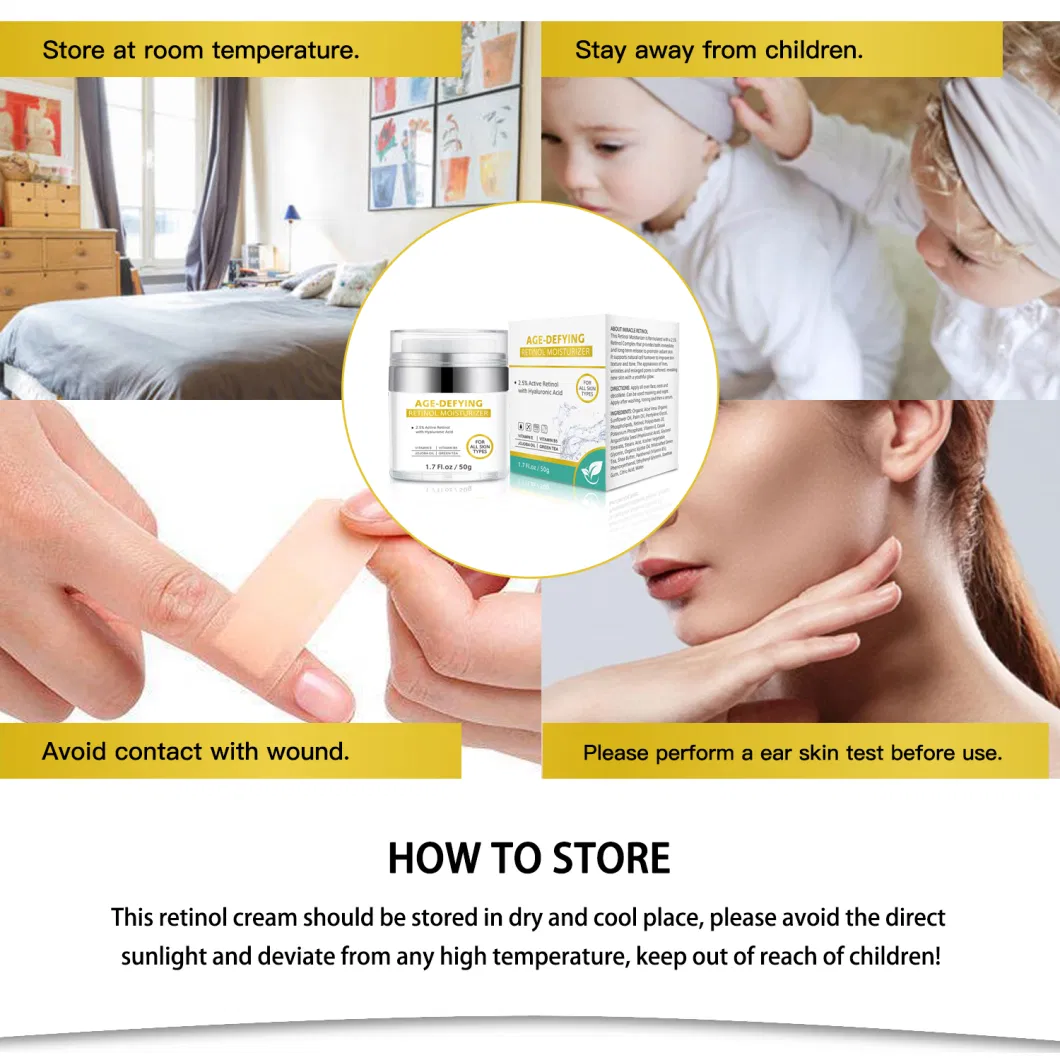 Wholesale Anti Aging Neck Reduce Wrinkle Retinol Private Logo Rejuvenating Firming Facial Moisturizer Skin Care Face Cream