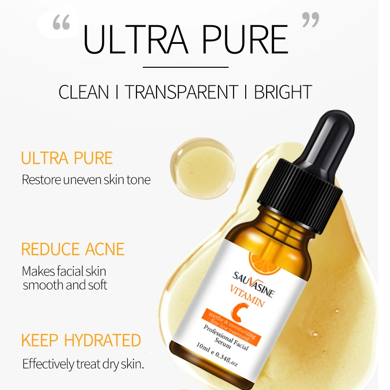 Wrinkle Brightening Fade Dark Spots Face Vitamin C Serum