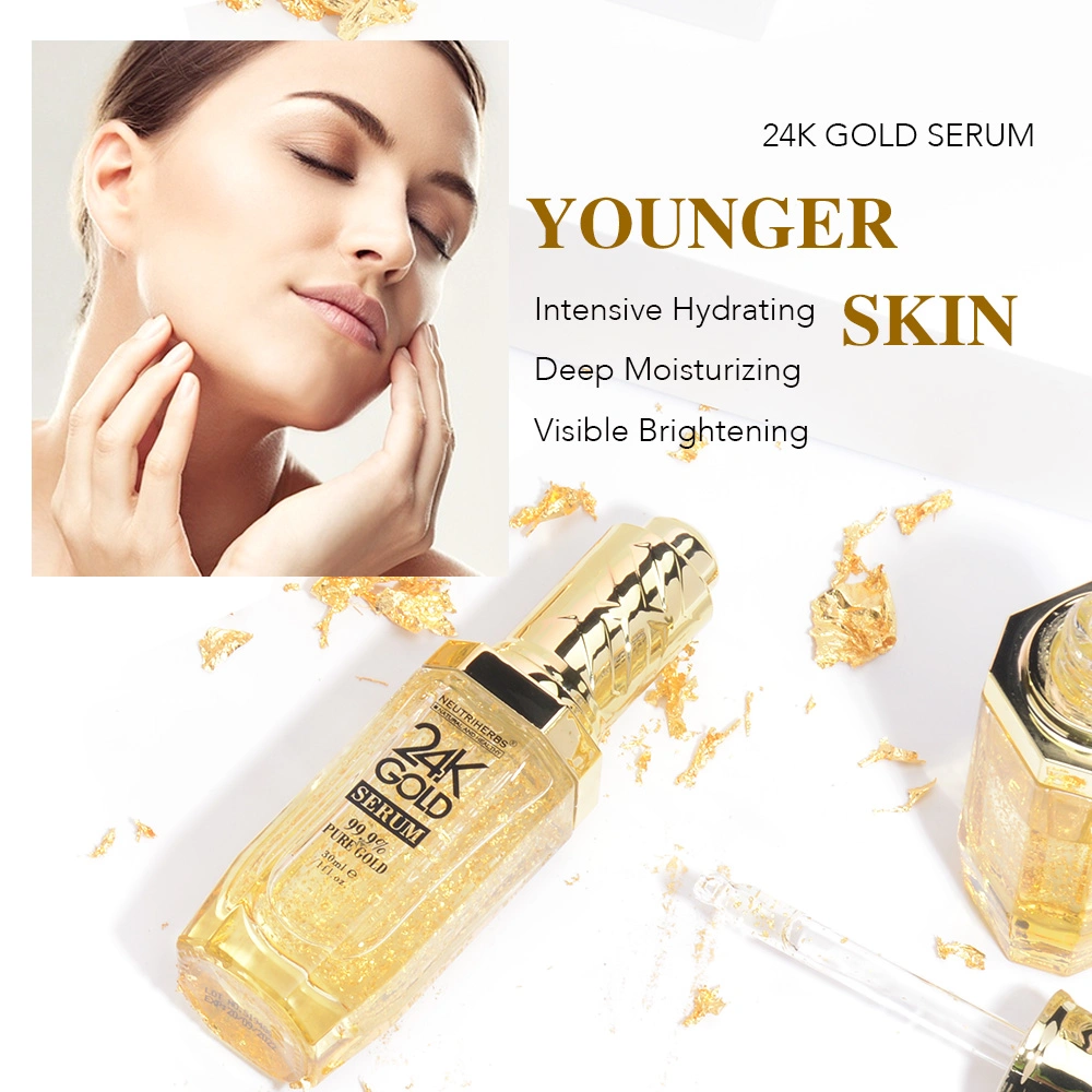 Hot Selling Beauty Sensitive Anti Wrinkle 24K Face Gold Pure Skin Serum