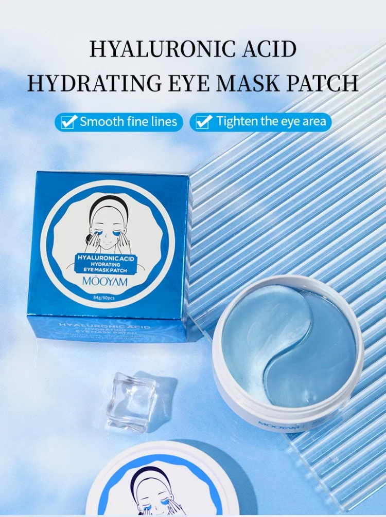 Beauty Remove Dark Circle Eye Pads Gel Patch Crystal Eyemask Hydrating Anti Wrinkle Hyaluronic Acid Hydrogel Under Eye Patch Mask