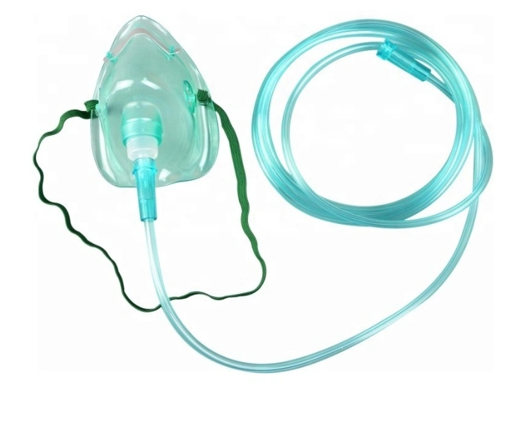 Manufacturer China Factory Child Adult CE ISO FDA High Quality Disposable Medical Grade PVC with 2m Tube 7FT Tube Venturi Face Mask Nebulizer Mask Oxygen Mask