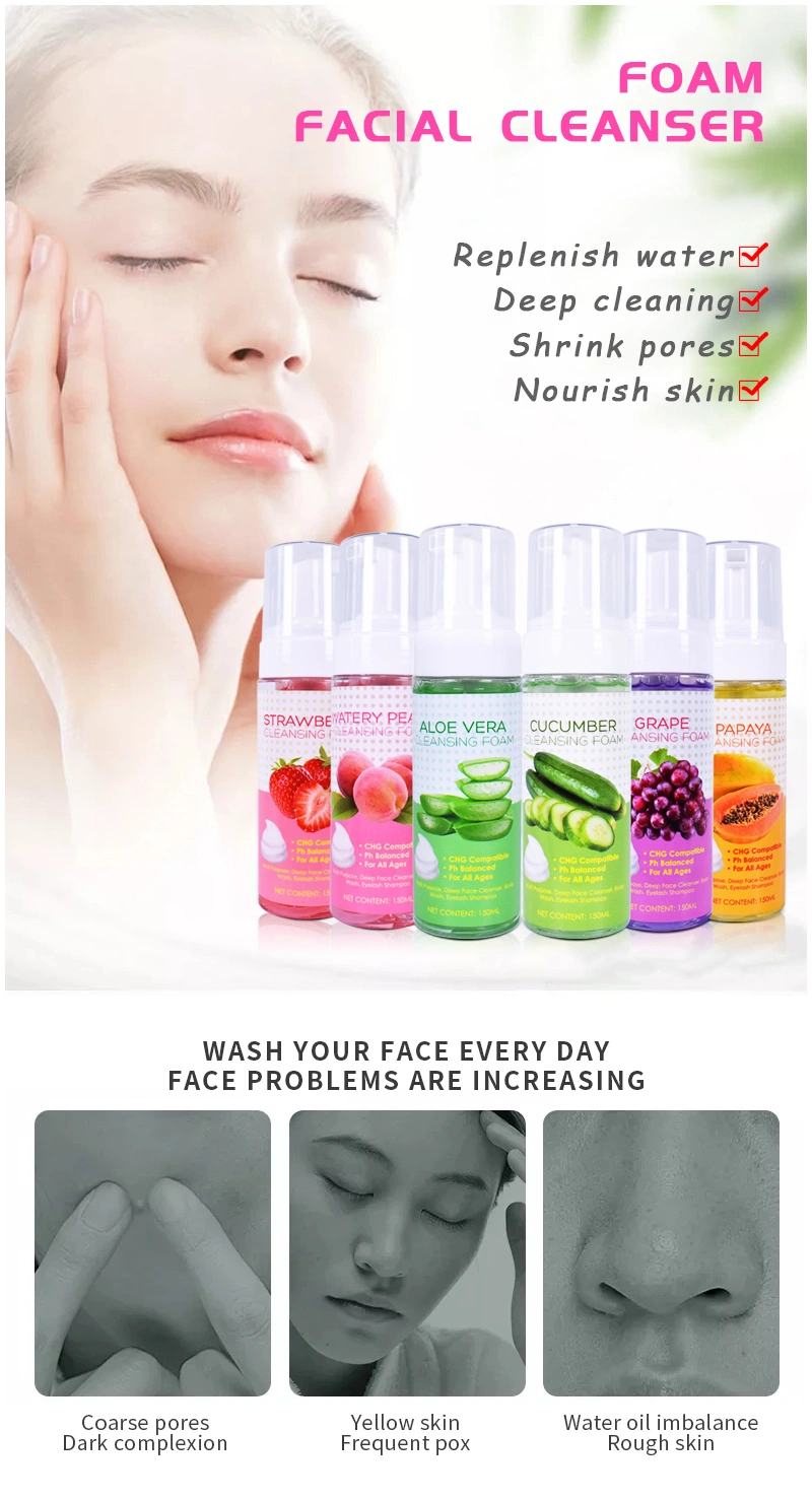 High Quality Additive-Free Moisturizing Facial Foam Cleanser