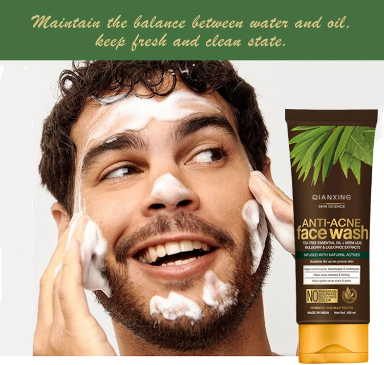 Private Label Facial Cleanser for Men Oil Control Acne Treatment