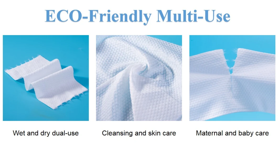 Disposable Pure Cotton Facial Soft Towel Disposable Tender Dry Facial Wipes Removable Towel