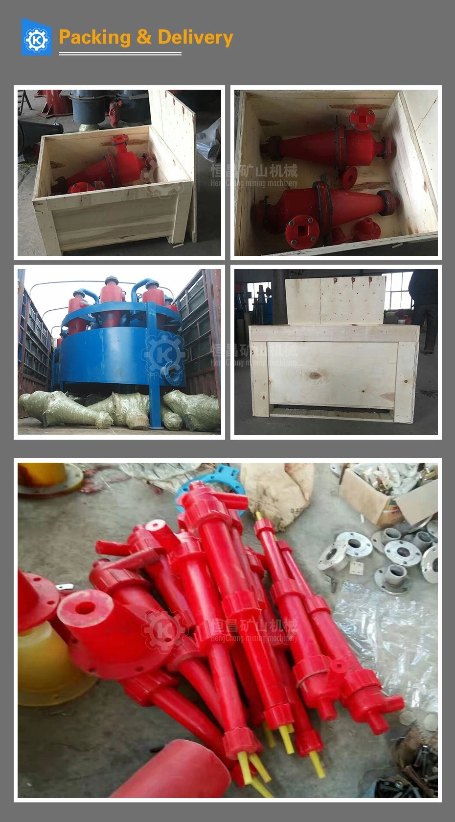 100% Good Service Sludge Sand Washing Equipment Gold Mining Machinery Sand Slurry Cyclone Desander Fx-125 Fx-150 Hydrocyclone Desander Separator Mud Cleaner