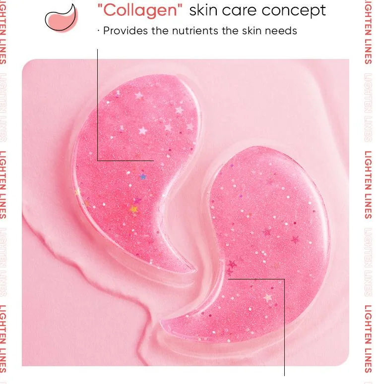 Online Wholesale in Stock Private Label Collagen Bamboo Charcoal Rose Starry Sky Eye Patch Moisturize Anti Aging Skin Care Crystal Eye Mask