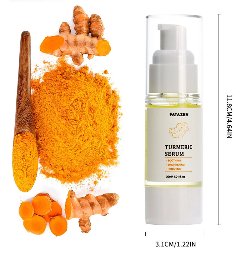 Hot Selling Natural Turmeric Brightening Skin Care Face Serum Whitening Facial Vitamin C Serum