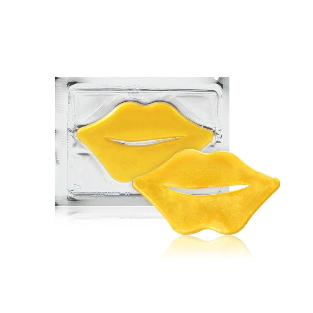 High Quality Vegan Plump Hydrogel Whitening Gold Collagen Lip Crystal Mask