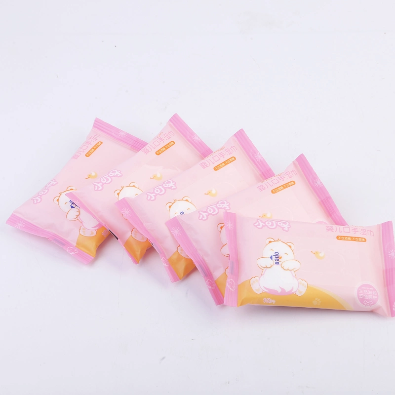 Disposable Cotton Biodegradable Organic Sensitive Baby Facial Water Wet Wipes