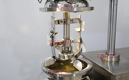 Mini Capacity Vacuum Hydraulic Lifting Laboratory Mixer Emulsifier Machine