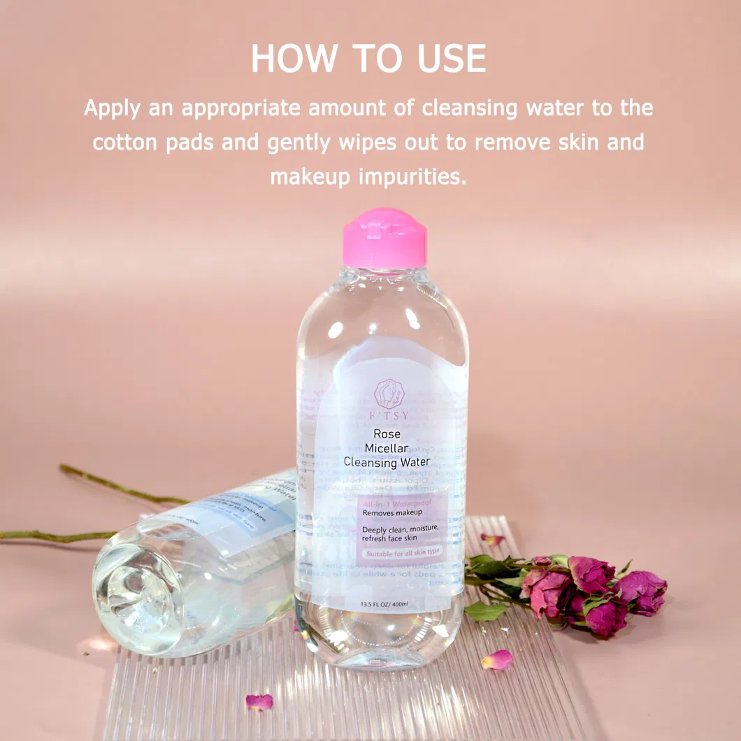 High-Quality Factory Price Gentle Aloe Vera Deep Cleansing Makeup Remover Water Hyaluronic Acid for Face and Eye Custom