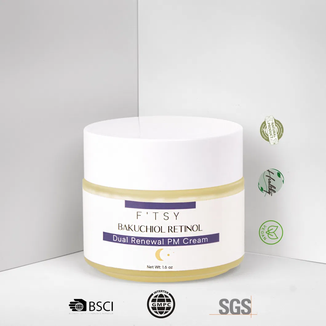 Custom 50ml Factory Price Repairing Bakuchiol Retinol Pm Cream Anti Aging Fine Lines Hydrating Moisturizer