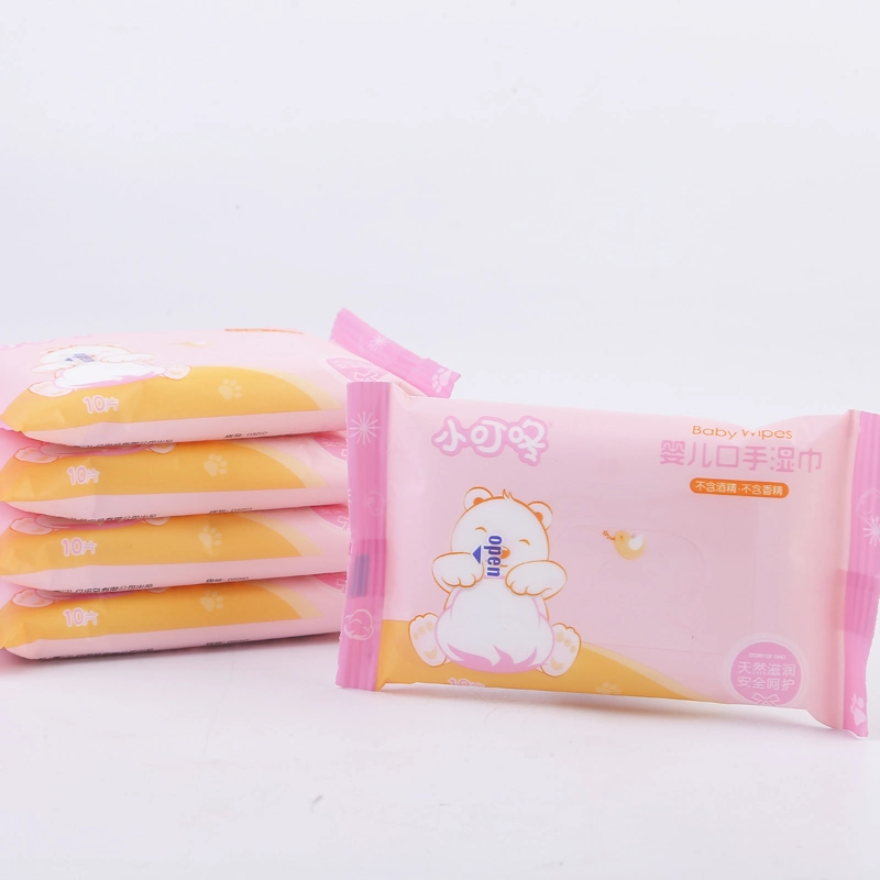 Disposable Cotton Biodegradable Organic Sensitive Baby Facial Water Wet Wipes