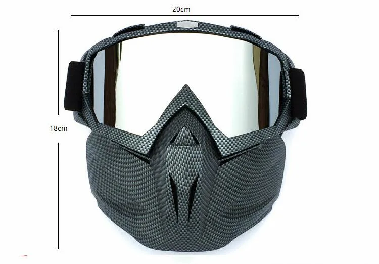 Motorcycle Parts Face Mask Windproof Removable Mask