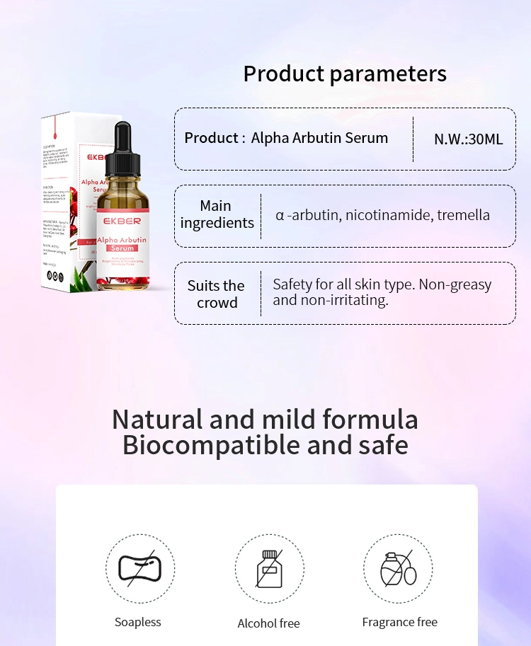 Bulk Whitening Moisturizing Anti Aging Firming Skin Care Arbutin Vitamin C Hyaluronic Acid Serum Wholesale 30ml