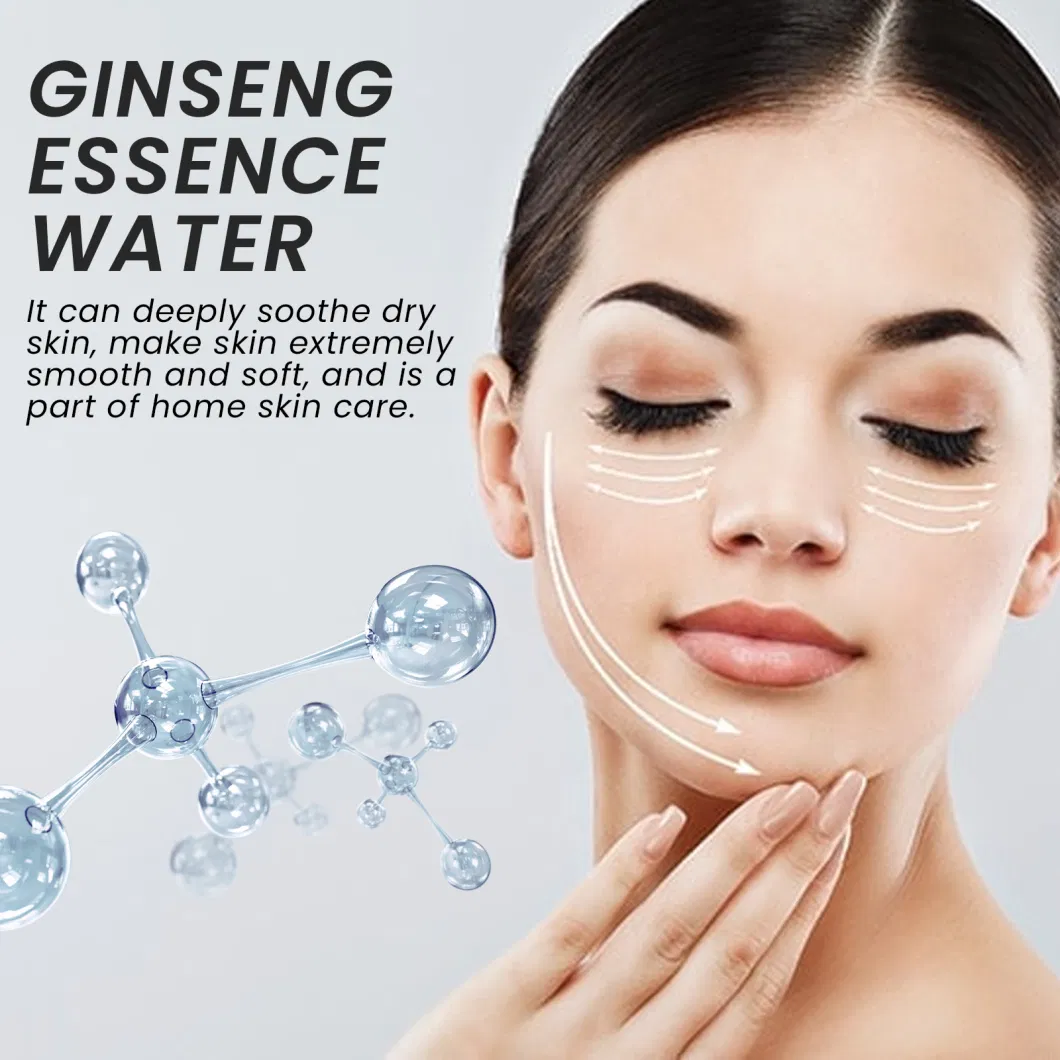 Remove Wrinkles Lifting Ginseng Toner Hyaluronic Acid for Dry Sensitive Skin in Stock Fast Delivery