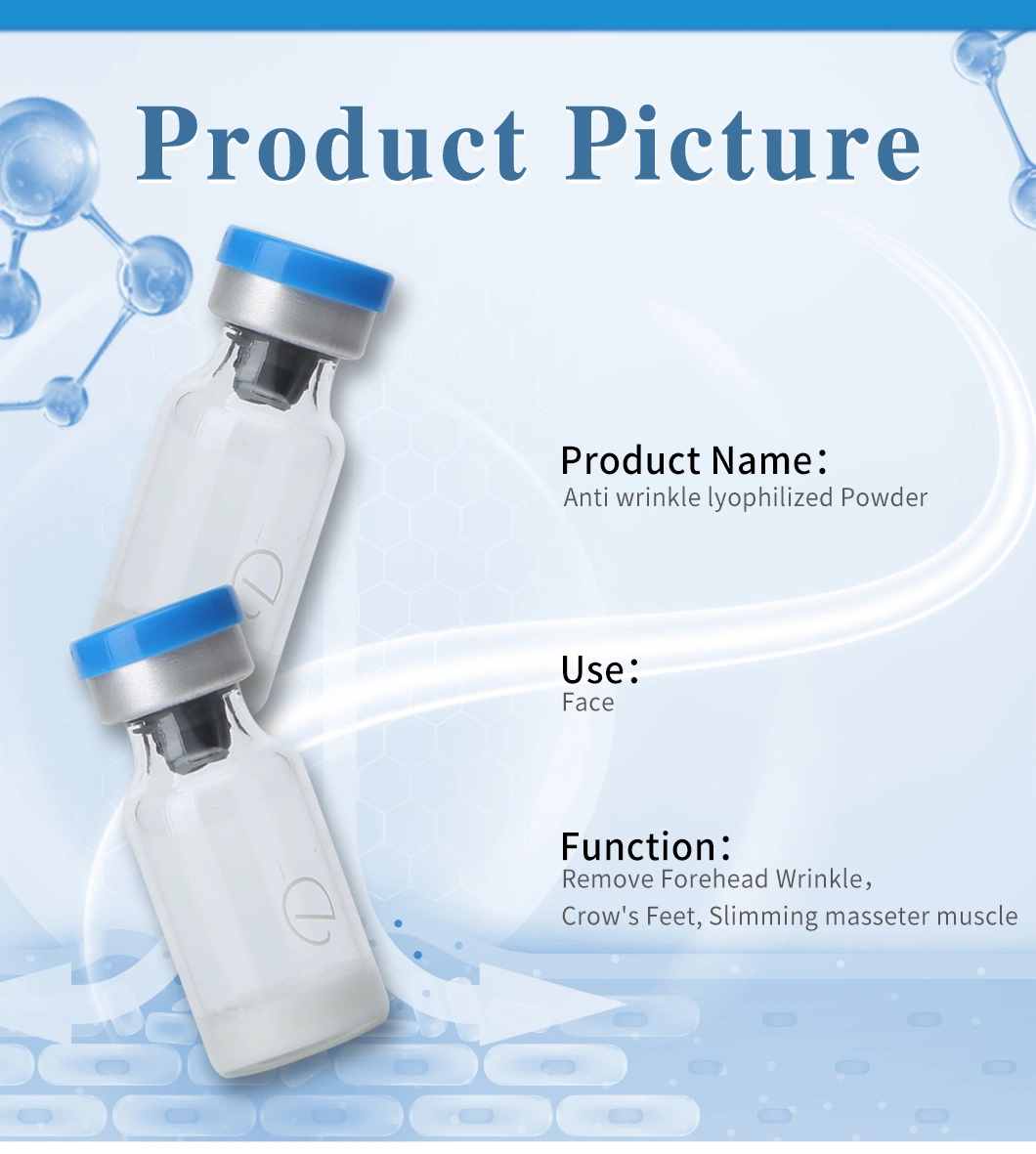 100u OEM/ODM Anti Aging Peptides Skin Repair Professional Face Anti Wrinkle Serum