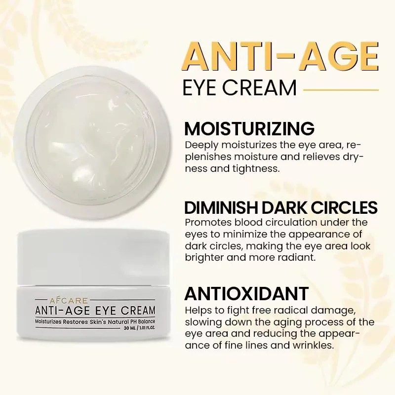 Hotsales Korea Eye Cream Sulfate-Free Anti-Aging &amp; Antioxidant and Squalane &amp; Rice Cream