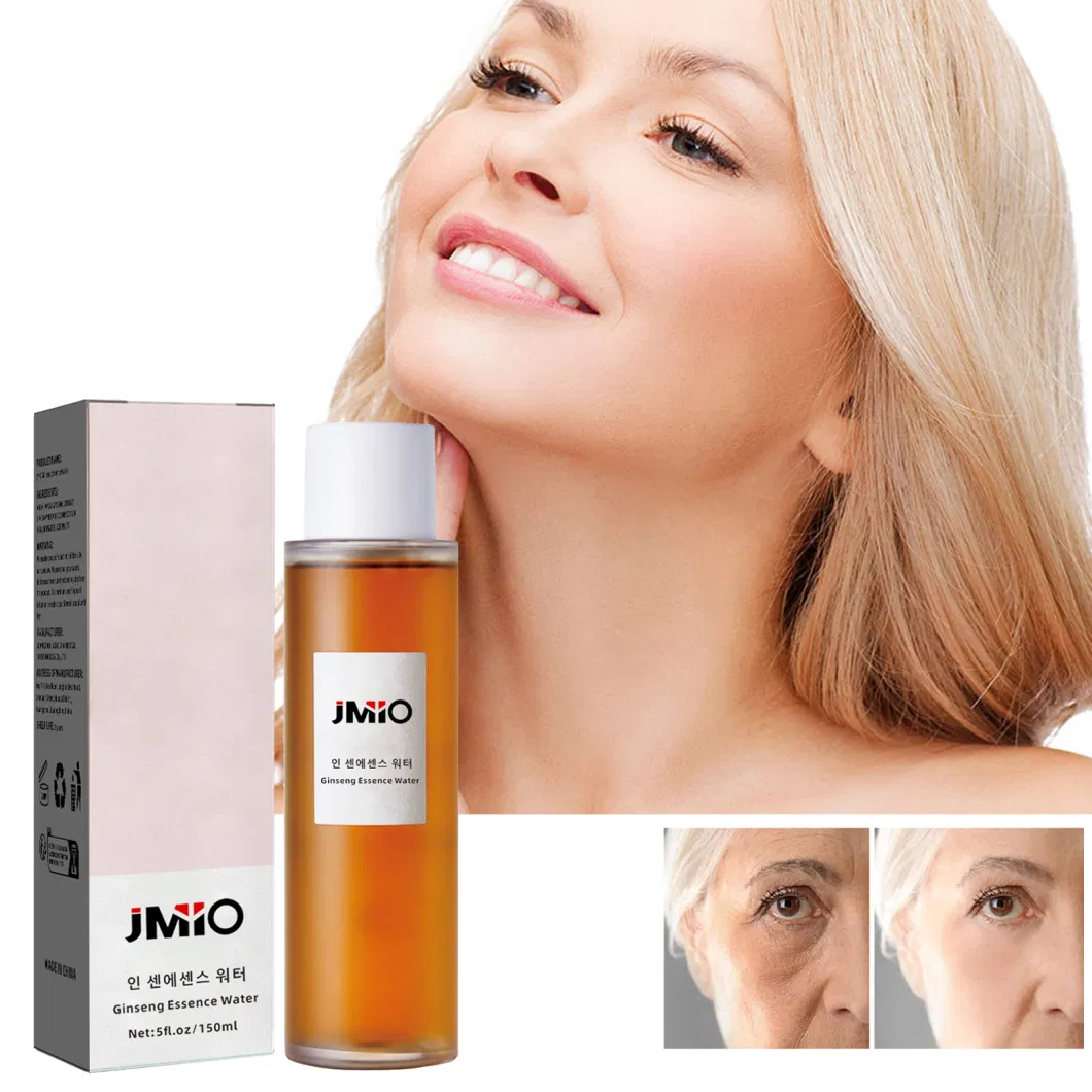 Wholesale Price Low MOQ Moisturizing Skin Care 150ml 5 FL. Oz Whitening Lightening Dry Dull Facial Ginseng Essence Water Hydrating Face Toner