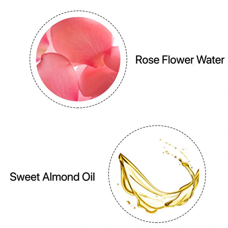 Private Label Plant Petal Tonic Balancing with Rose Water and Hyaluronic Acid Rose Petal Face Toner