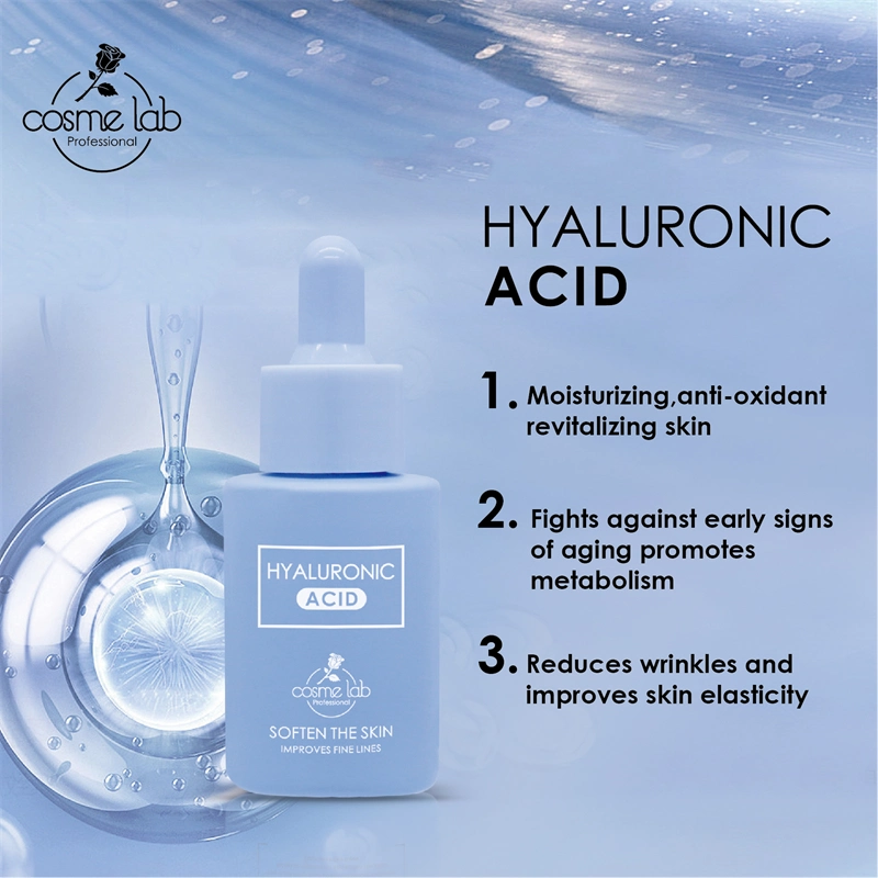 CE Private Label Serums Supplier Moisture Skin Softening Face Soothing Hydrating Serum for Face with Hyaluronic Acid Serum