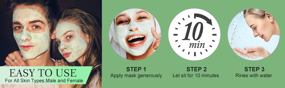 OEM High Quality Facial Clear Original Deep Cleaning Clay Facial Mask Green Tea Mud Mask Stick