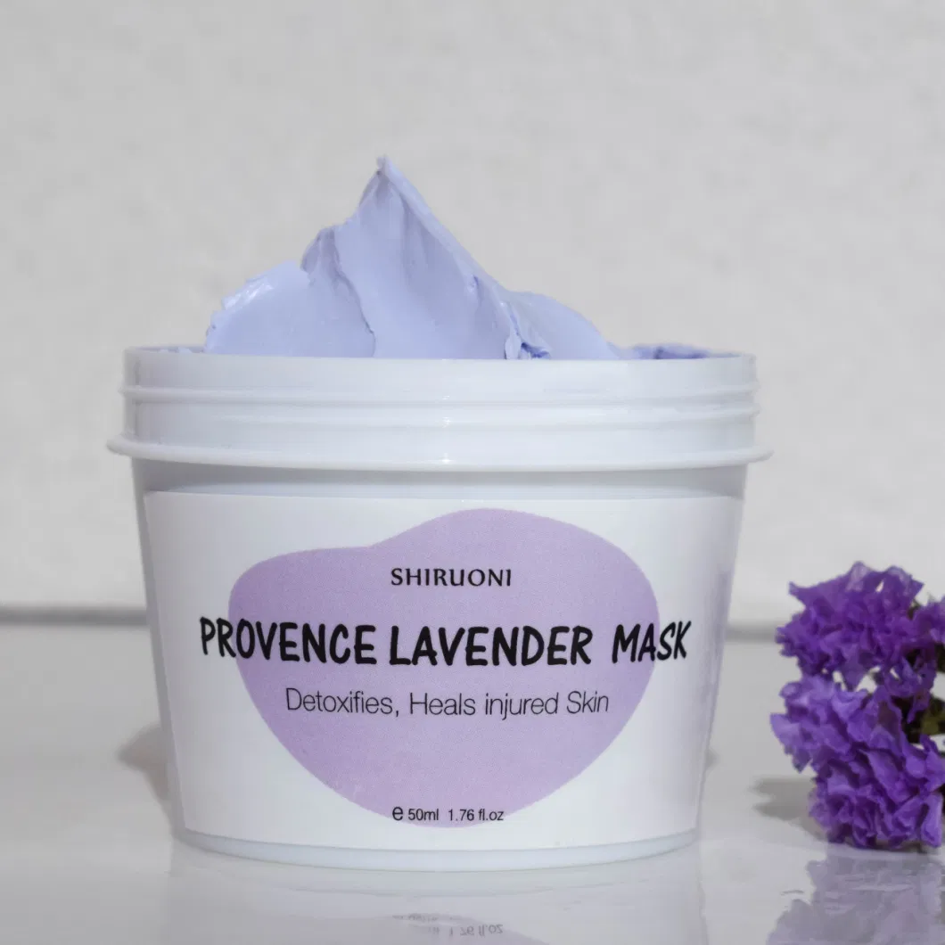 Organic Clay Mud Mask Pore Minimizer Detoxifying Brightening Tightening Lavender Clay Mask