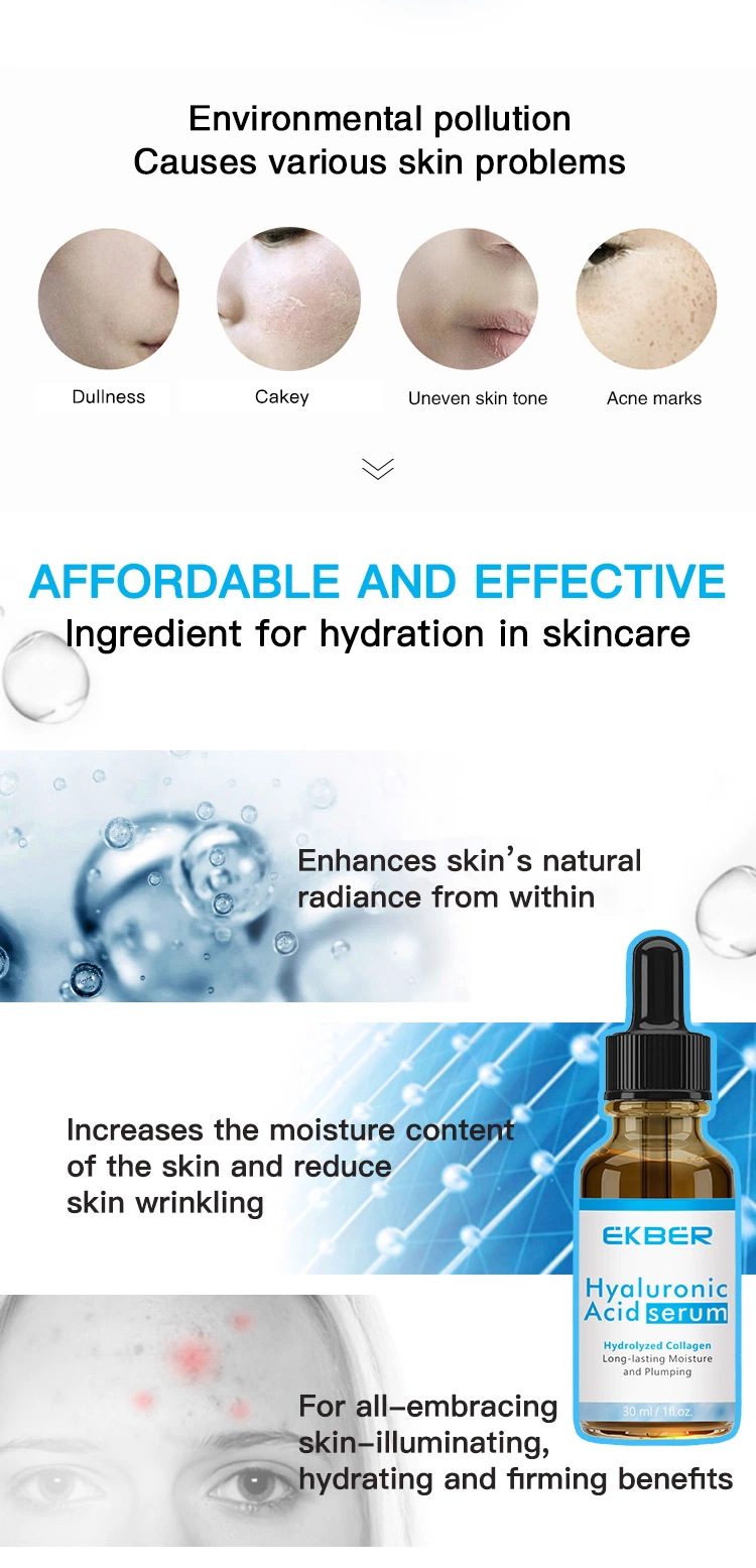 Wholesale Hyaluronic Acid Serum Moisturizing Repair Anti-Aging Face Serum 30ml