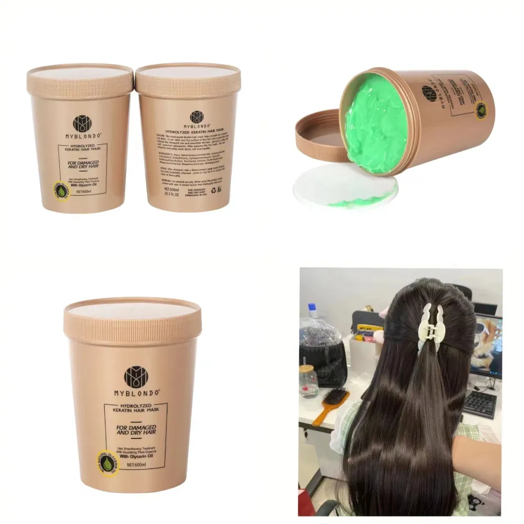 Professional Salon Product Hair Mask Conditioner Repair Damaged Hair 600ml Wholesale Bulk Free Samples Korean