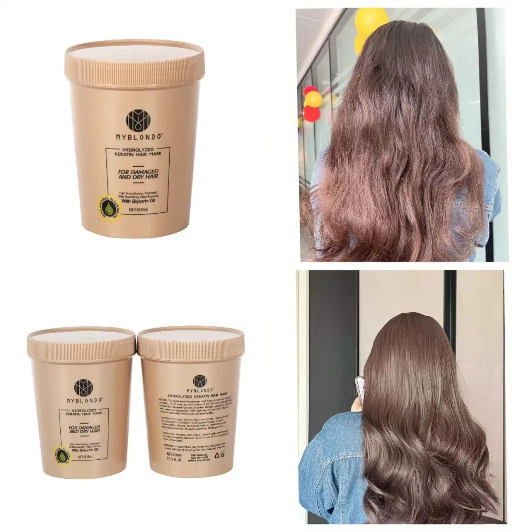 Professional Salon Product Hair Mask Conditioner Repair Damaged Hair 600ml Wholesale Bulk Free Samples Korean