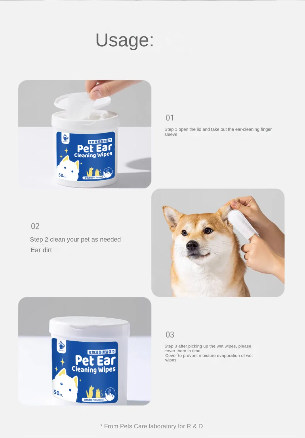 Pet-Friendly Cleansing: Wipes for Eyes, Ears, and Mouth Pet Products