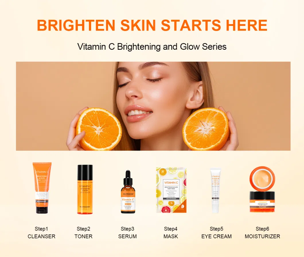 Natural Orange 15% Vc Anti Aging Moisturzing for Oil Skin Brightening Facial Serum