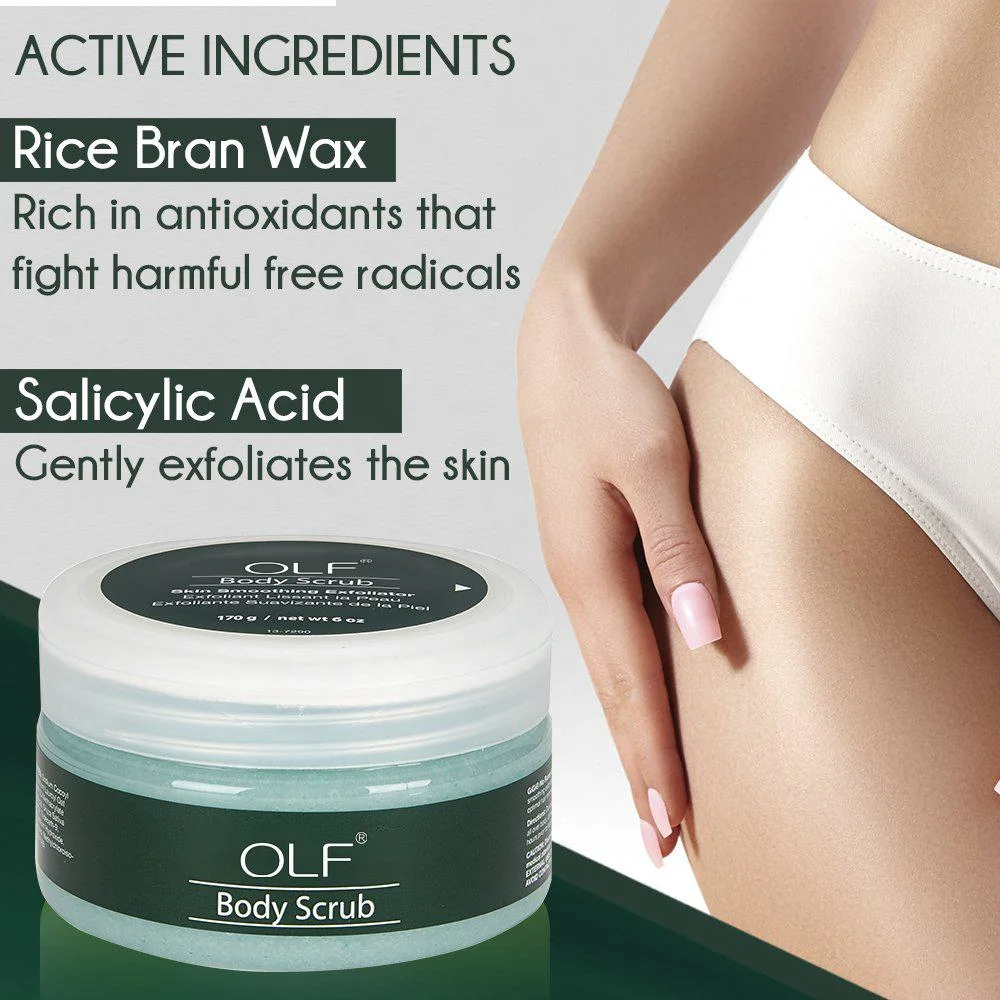 OEM Body Care Salicylic Acid Rice Bran Wax Cream Exfoliating Scrubs