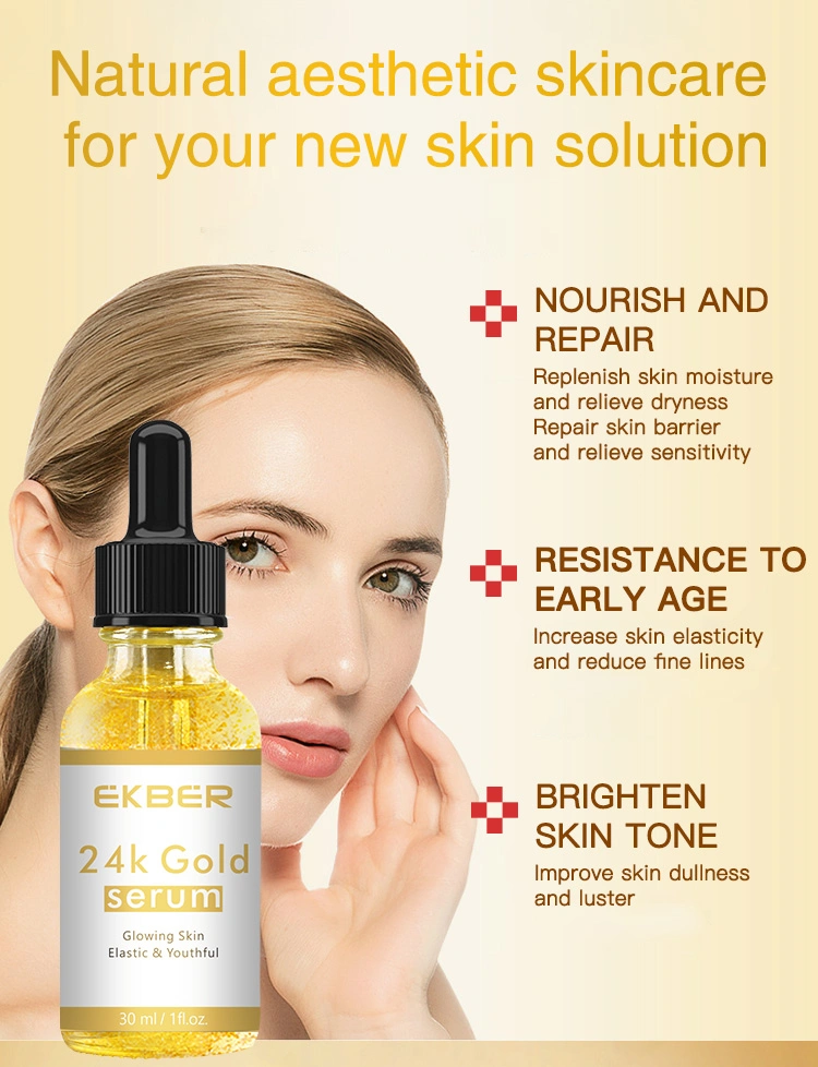 Firming Anti Aging Skin Care Lift Acne Treatment Facial Serum Whitening Organic Collagen 24K Gold Face Serum