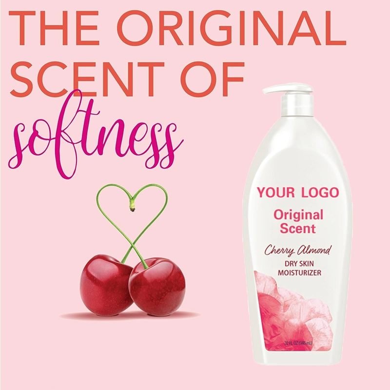 Original Cherry Almond Dry Skin Body Lotion Non-Greasy Revitalizes Age Defying All in One Hand and Body Moisturizer