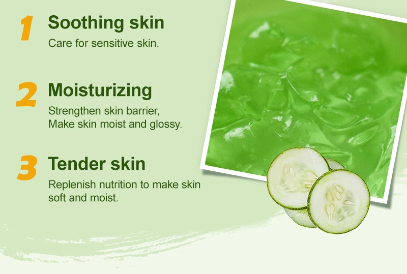 Private Label Natural Vegan Moisturizing Smoothing Beauty Facial Cream Mask Skin Care Cream Cucumber Glow Sleeping Mask