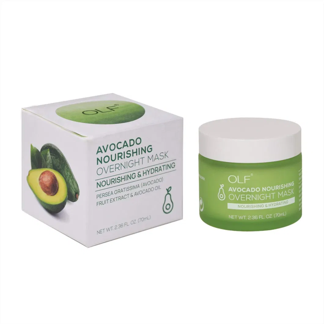 Avocado Nourishing Overnight Cream Moisturizing Beauty Face Jelly Mask